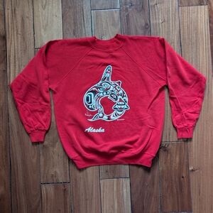 Alaska Vintage Whale Crewneck (M)